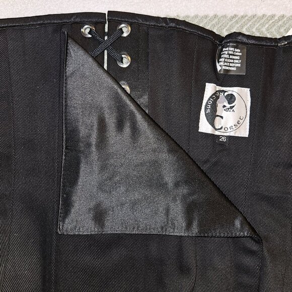 NWT BLACK COUNTESS CORSET MED 26" - Picture 3 of 16